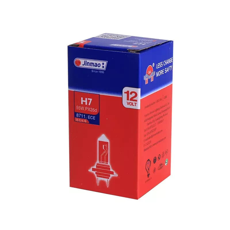 Jinmao H7 477/499 Halogen Headlight Bulbs 12V 55W PX26d — 10 Pack