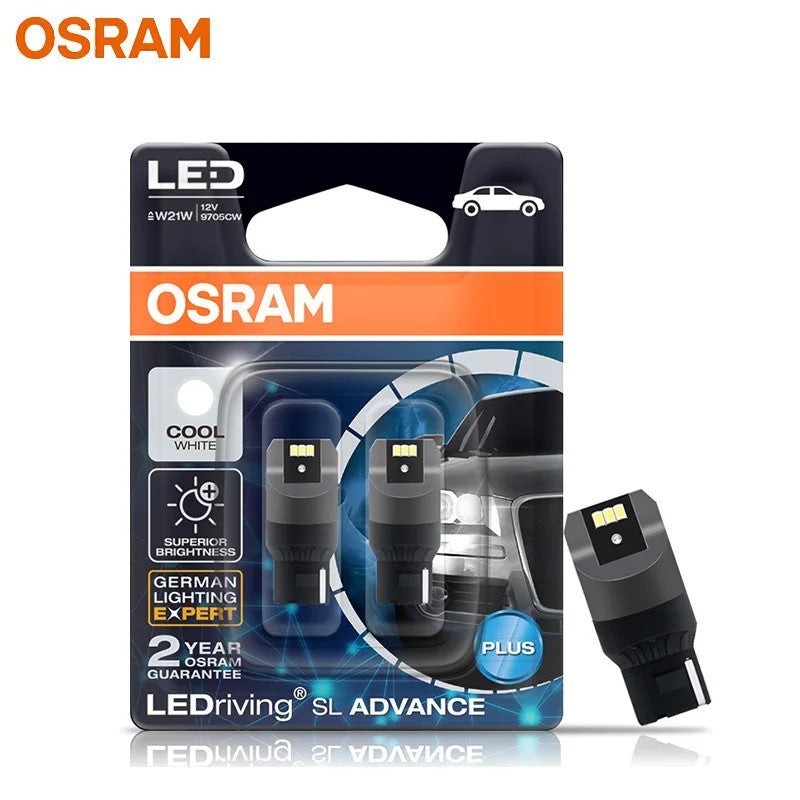 Osram LEDriving SL T20 W21W/WY21W/W21/5W LED Turn Signal Bulbs 7440/7443