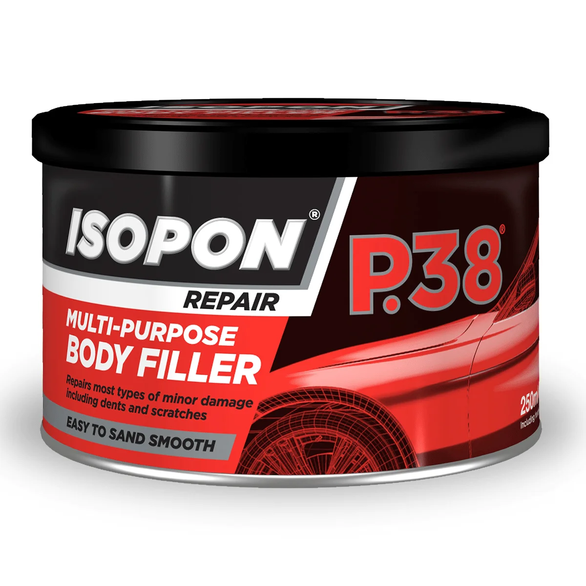 U-Pol Davids Isopon P38 Easy-Sand Car Body Filler 250ml