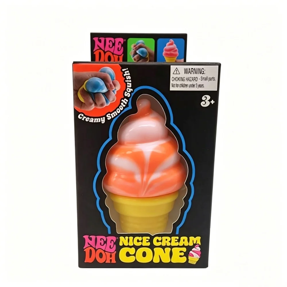Schylling NeeDoh Nice Cream Cone Sensory Squishy Toy