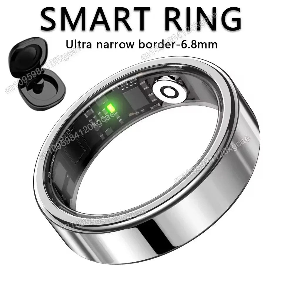 ZBS Waterproof Smart Ring with Sleep, Heart Rate and Fitness Tracking