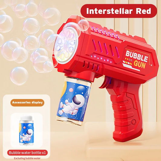 10-Hole Handheld Automatic Electric Bubble Gun for Children