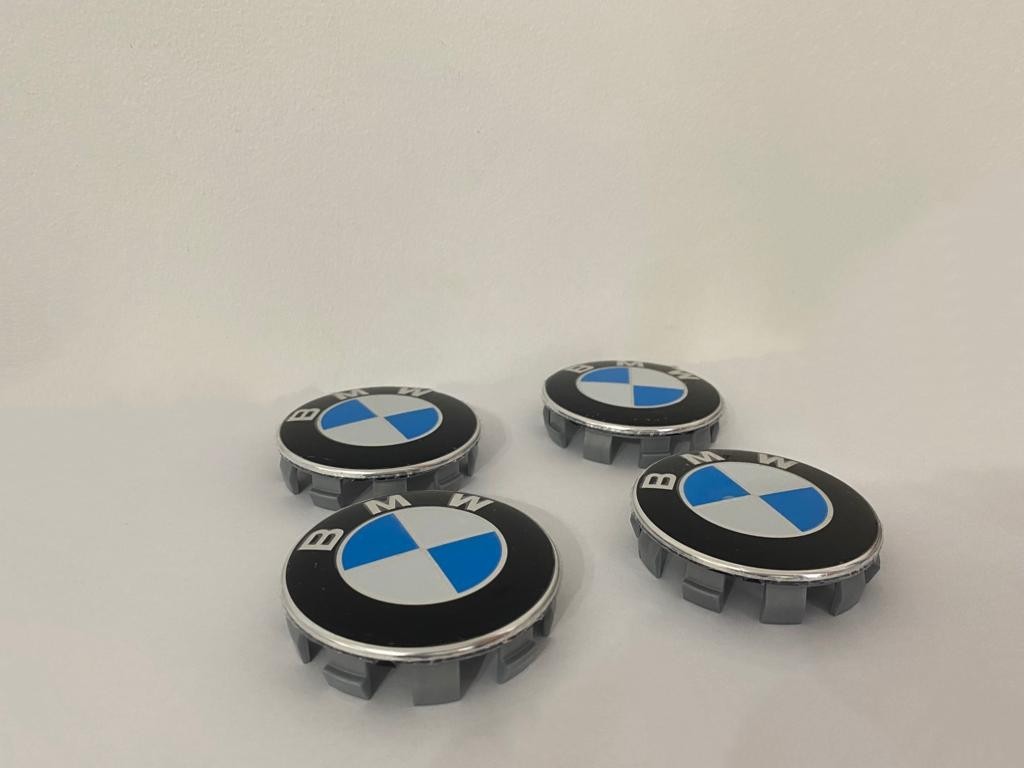 BMW 68mm Wheel Centre Caps for 1/3/5/7/X5/X6/M/Z — Set of 4