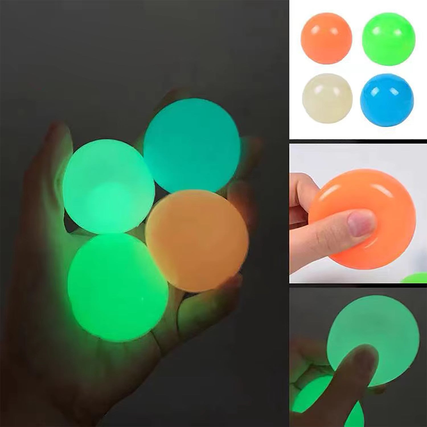 Toys & Games — glow-in-the-dark sensory fidget balls