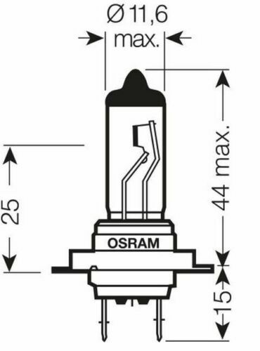 Osram H7 (64210) Standard Car Light Bulb 12V 55W