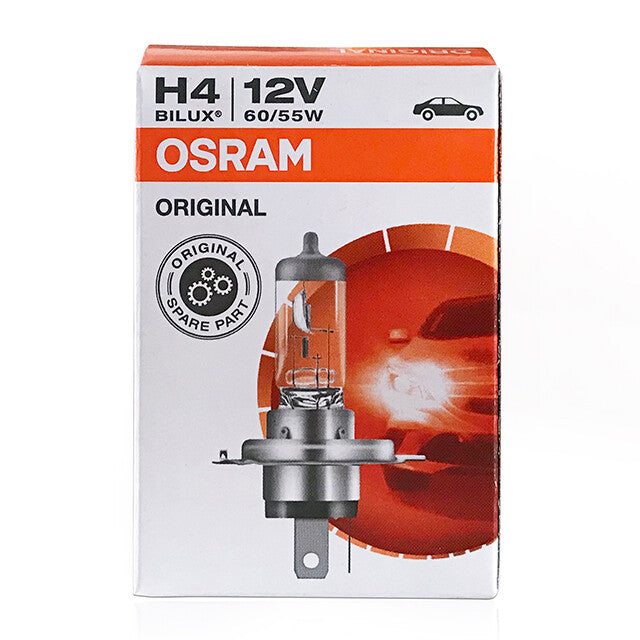 Osram H4 (472) Halogen Headlight Bulbs 12V 60/55W — Twin Pack