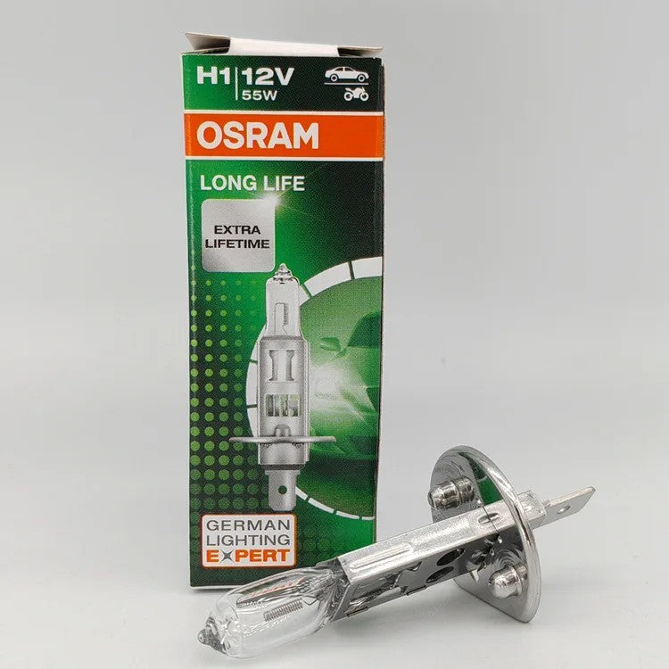 Osram H1 64150L Long-Life Headlight Bulbs 12V 55W — Twin Pack