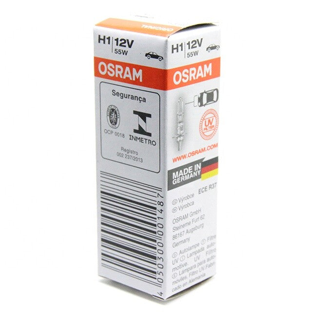 Osram H1 (448/64150) Halogen High-Beam Bulbs 12V 55W — Twin Pack