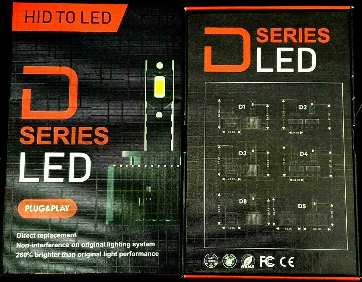 OEM D1S LED Xenon Headlight Upgrade Bulbs 6000K — Twin Pack