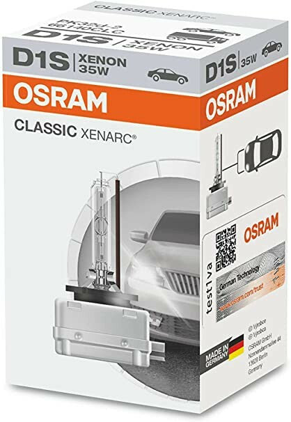 Osram Xenarc D1S 66140CLC Xenon HID Bulb 35W PK32-2 — Single