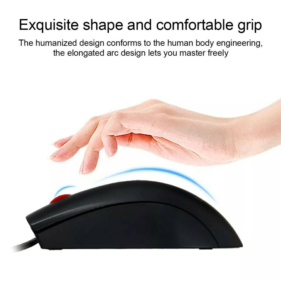 Lenovo M120 USB Wired Mouse 1000 DPI for PC and Mac