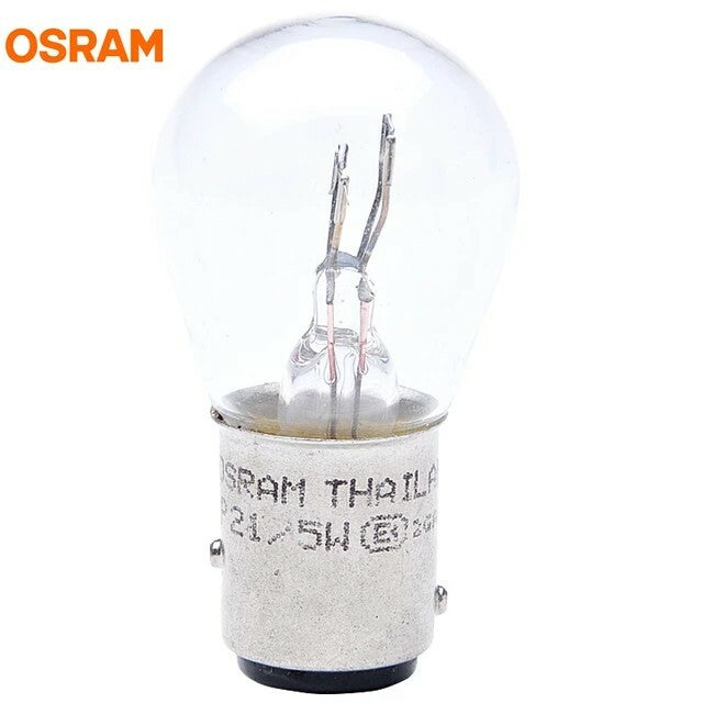 Osram 7528 P21/5W Clear Bulbs 12V BAY15d — 10 Pack