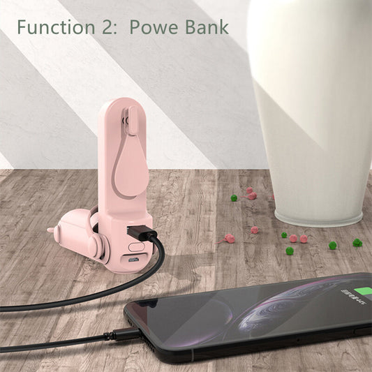 Zaytuna 2000mAh Power Bank with Flashlight and Folding Fan