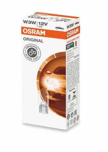 Osram 504 W3W T10 2821 Clear Car Bulbs 12V 3W — 10 Pack