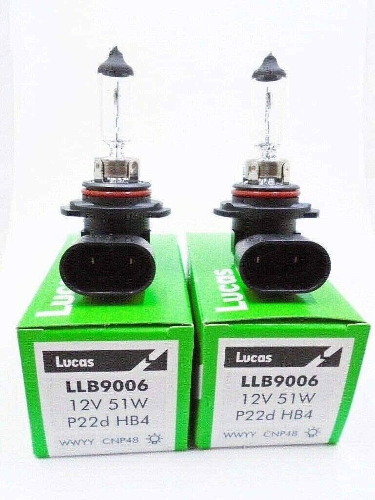 Lucas HB4 LLB9006 Headlight/Fog Bulbs 12V 55W P22d — Twin Pack
