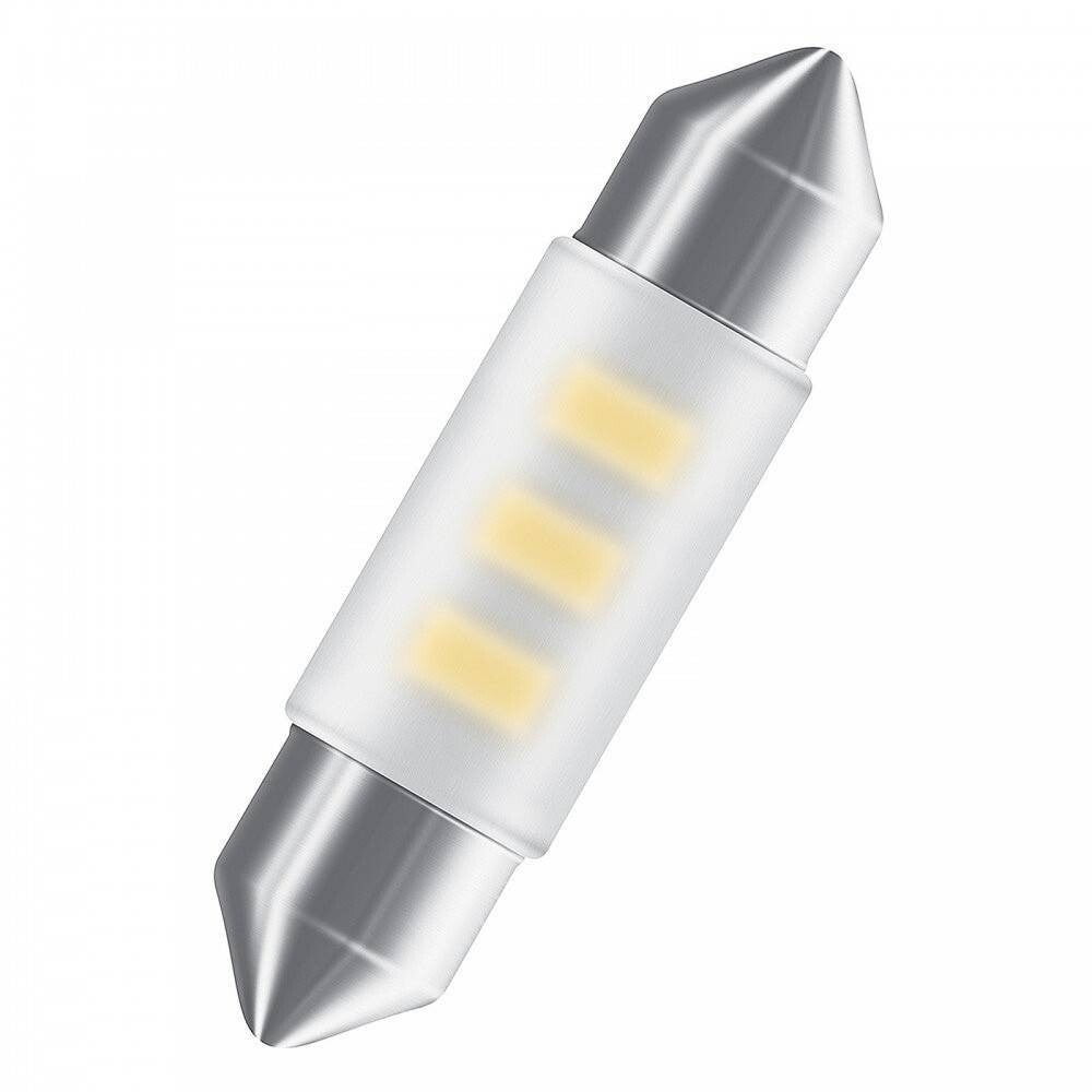 Osram 6436SW C5W 36mm Sky White LED Festoon Bulb 12V 0.5W 6700K SV8.5-8