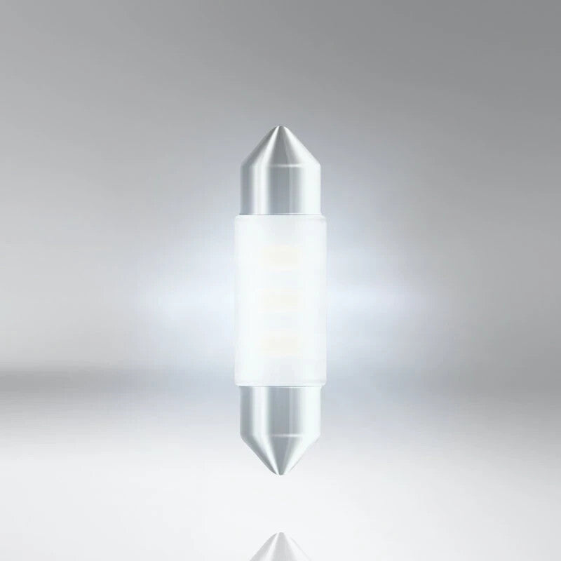 Osram 6436SW C5W 36mm Sky White LED Festoon Bulb 12V 0.5W 6700K SV8.5-8