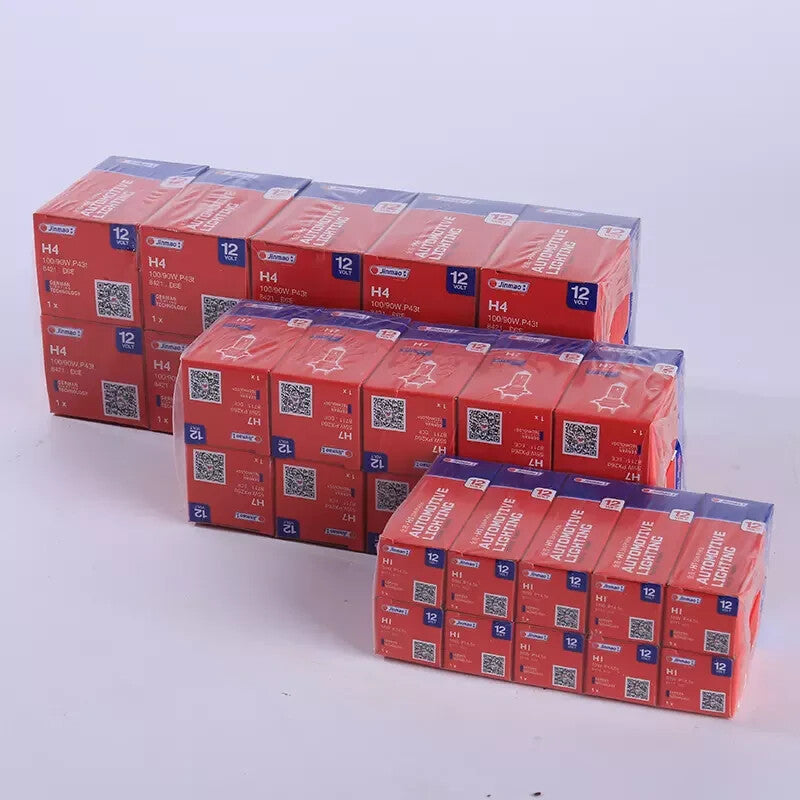 Jinmao H7 477/499 Halogen Headlight Bulbs 12V 55W PX26d — 10 Pack