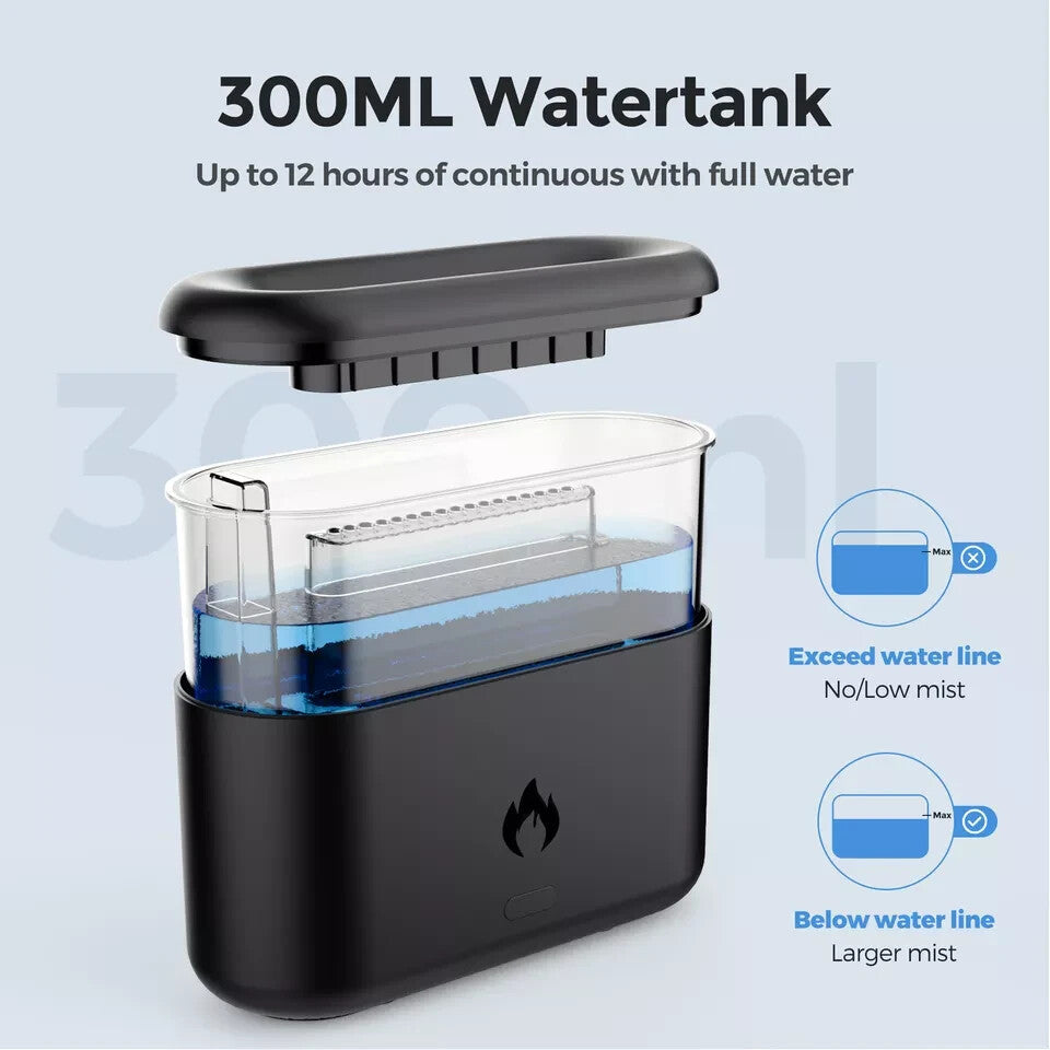 Aroma Essential Oil Diffuser with LED — Ultrasonic Air Purifier