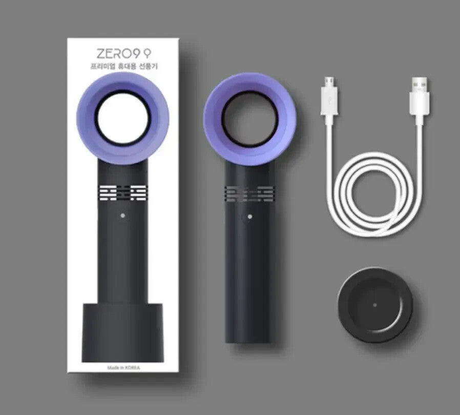 Zaytuna 360° Bladeless USB Rechargeable Handheld Desk Fan