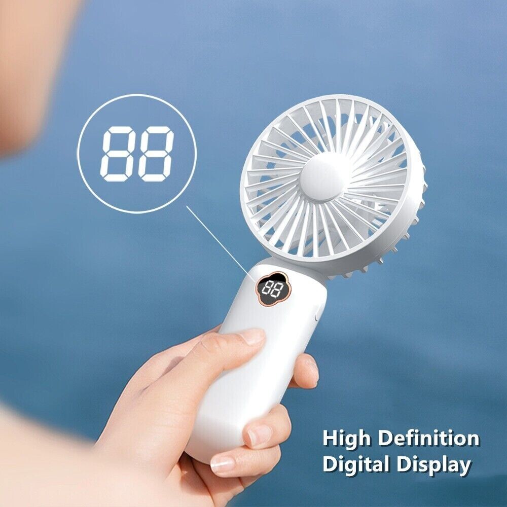 Zaytuna Mini USB Rechargeable Folding Handheld Desk Fan