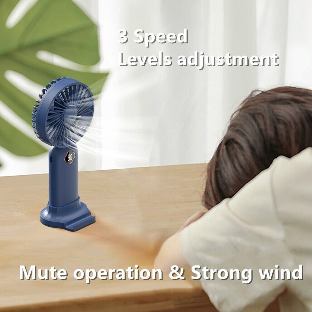 Zaytuna Mini USB Rechargeable Folding Handheld Desk Fan