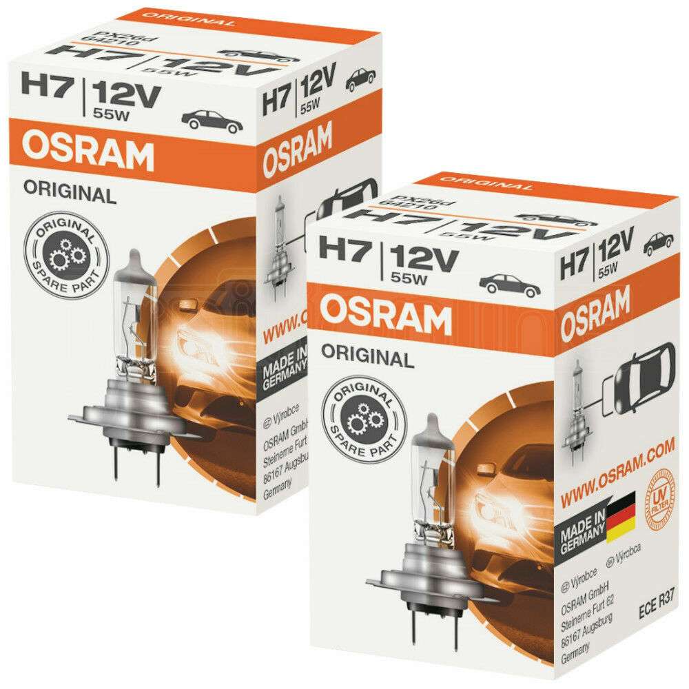 Osram H7 64210 High-Performance Headlight Bulbs 12V — Twin Pack