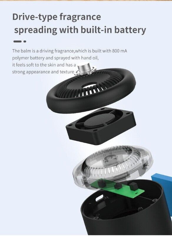 Doobry Car Essential Oil Diffuser with Fragrance Balm