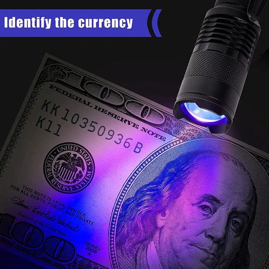 Doobry UV Black Light Torch for Gas Leak, Forensic and Stain Detection