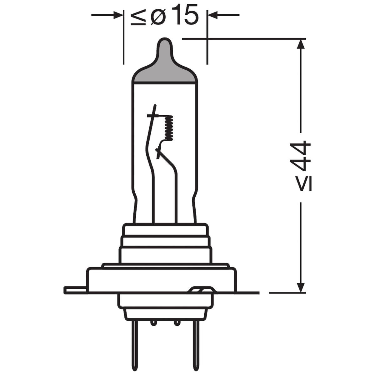 Osram H18/H7 64180L Original Line Halogen Bulb 12V 65W PY26d-1