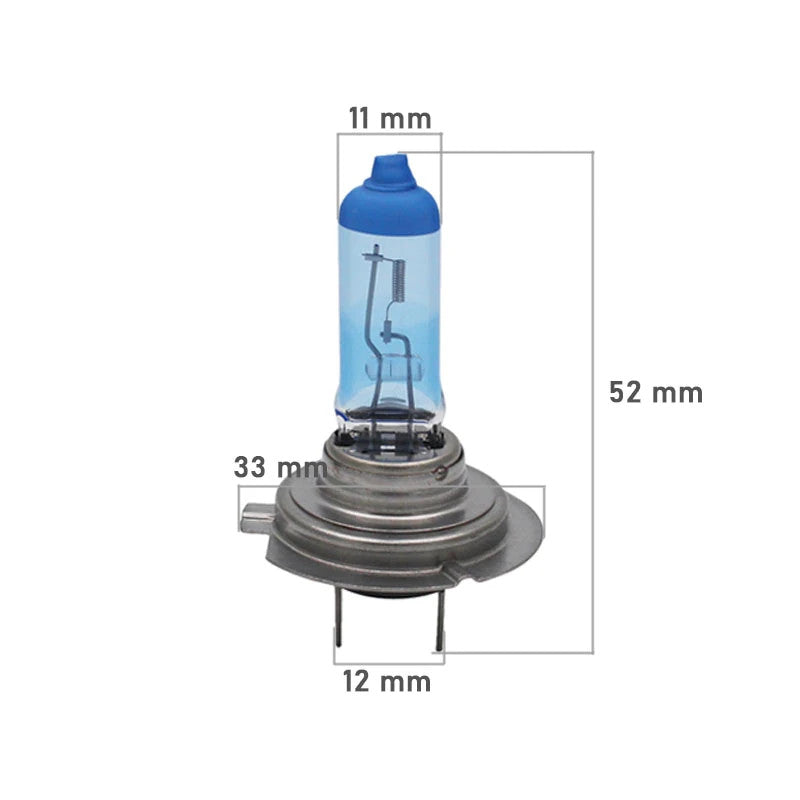 ZBS H7 Xenon-White HID-Look Headlight Bulbs 12V 100W