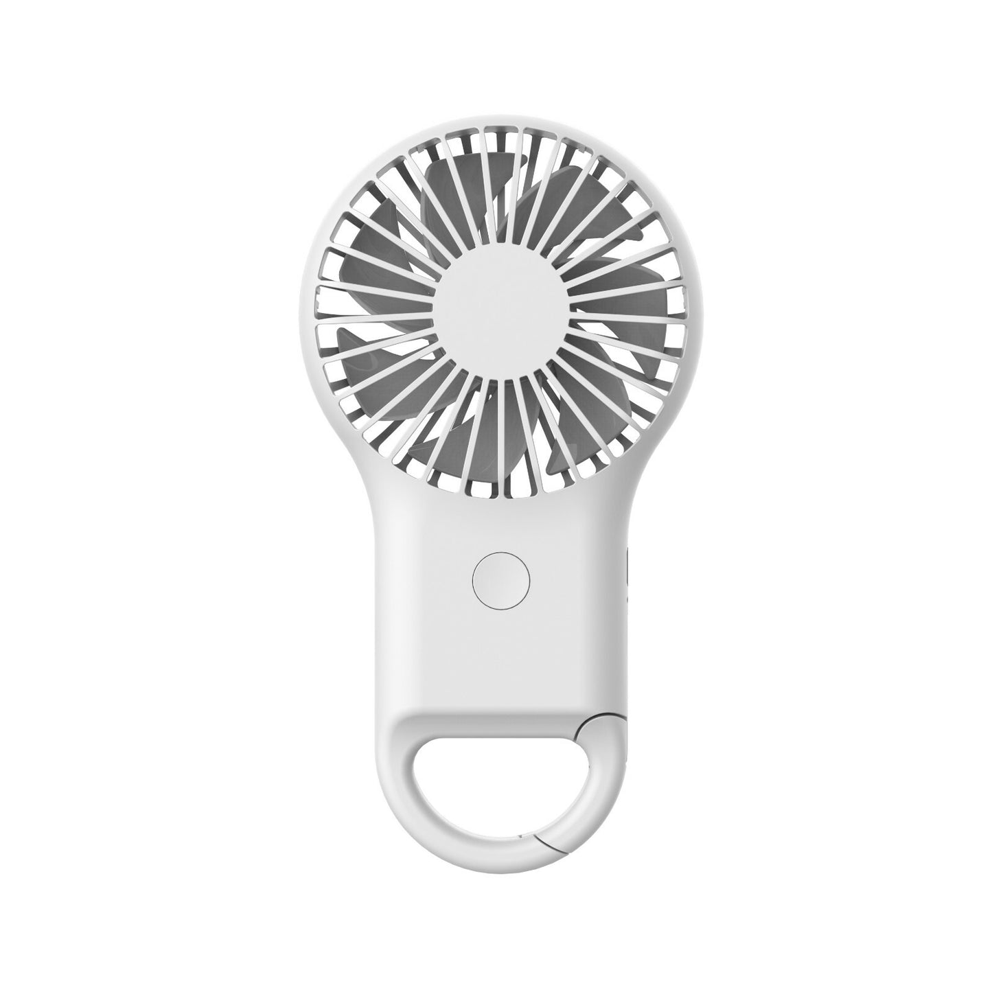 Portable Mini USB Rechargeable Handheld Desk Fan — White