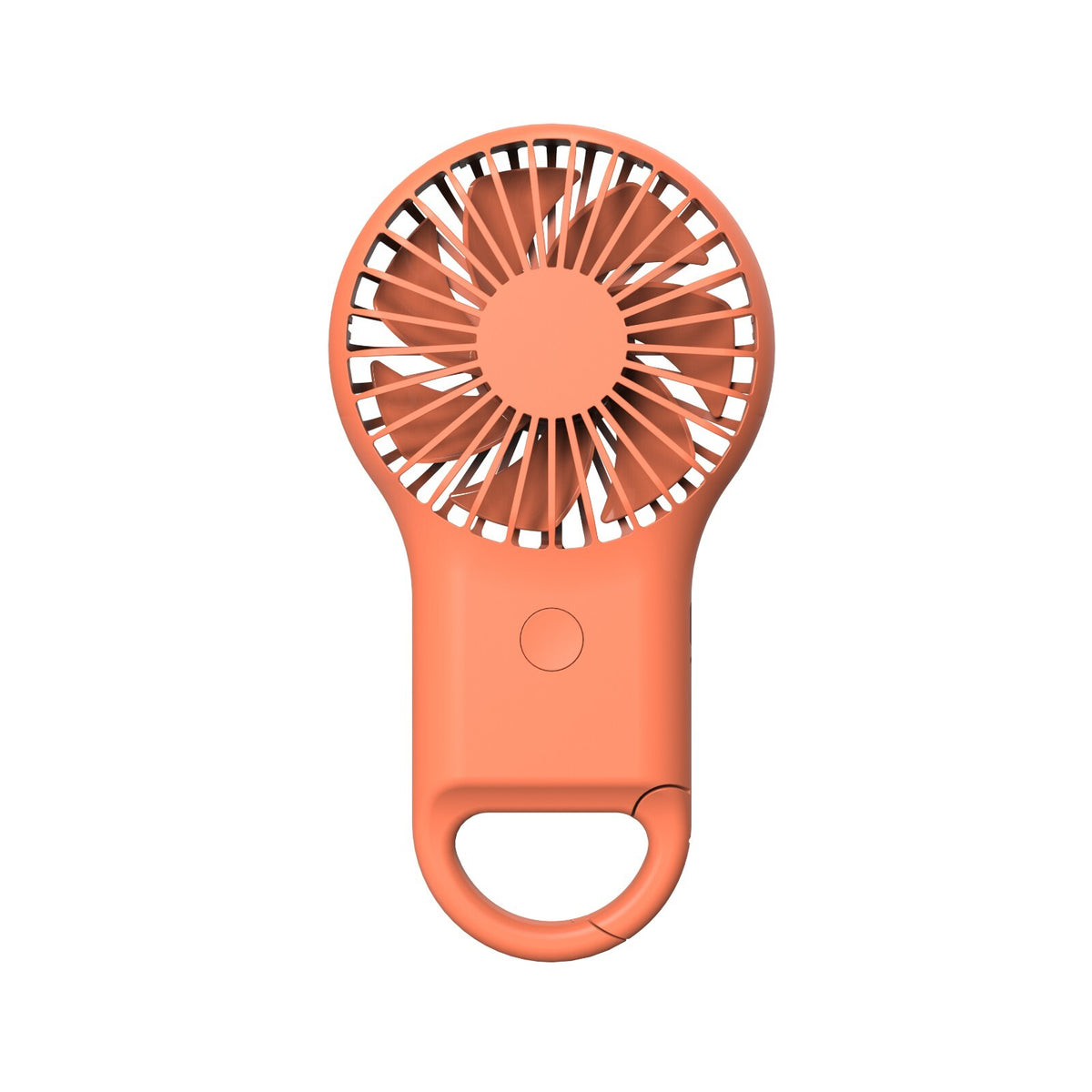 Mini USB Rechargeable Handheld Fan, 3 Speeds — Orange