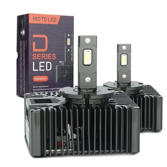 ZBS D5S White LED Headlight Bulbs 12V 35W 6000K — Twin Pack