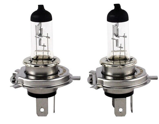 H4 Standard Car Headlight Bulbs 12V 60/55W P43t — Twin Pack