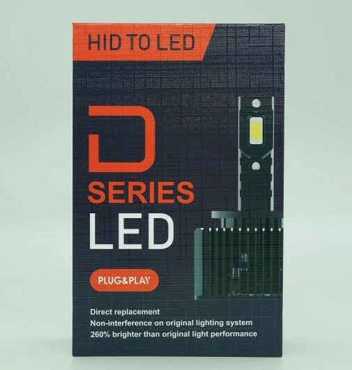 ZBS D1S/D2S/D3S/D4S/D5S HID-to-LED Headlight Bulbs 6000K — Twin Pack