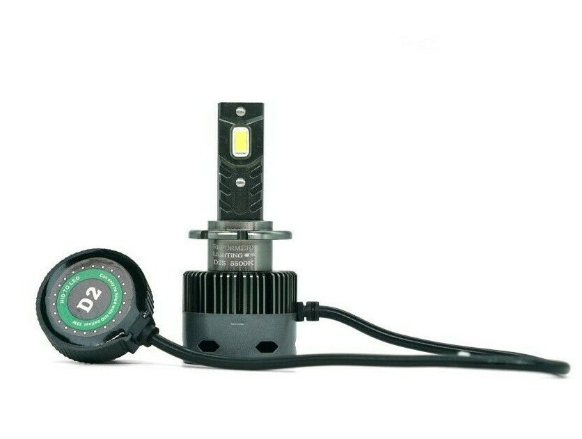ZBS D1S/D2S/D3S/D4S/D5S HID-to-LED Headlight Bulbs 6000K — Twin Pack