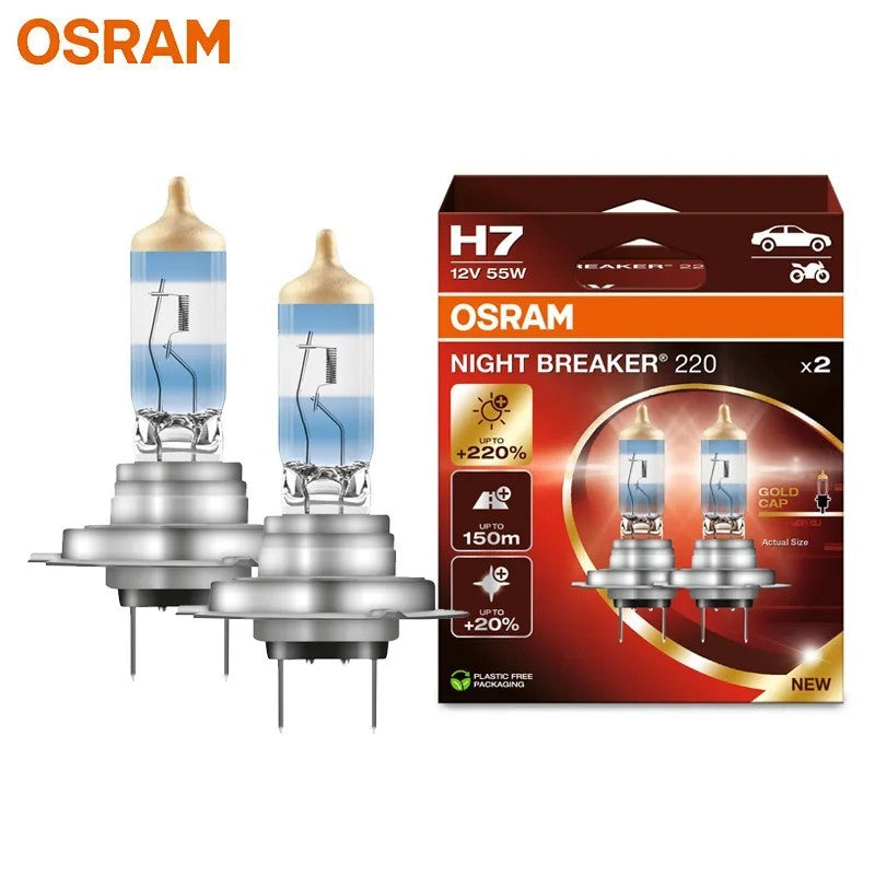 Osram H7 (477) Night Breaker 220 Headlight Bulbs +220% — Twin Pack