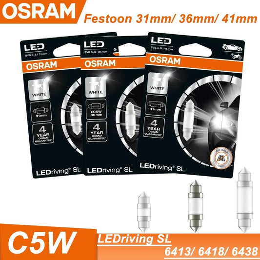 Osram LEDriving SL C5W Cool White LED Bulb 31/36/41mm 6000K — Single