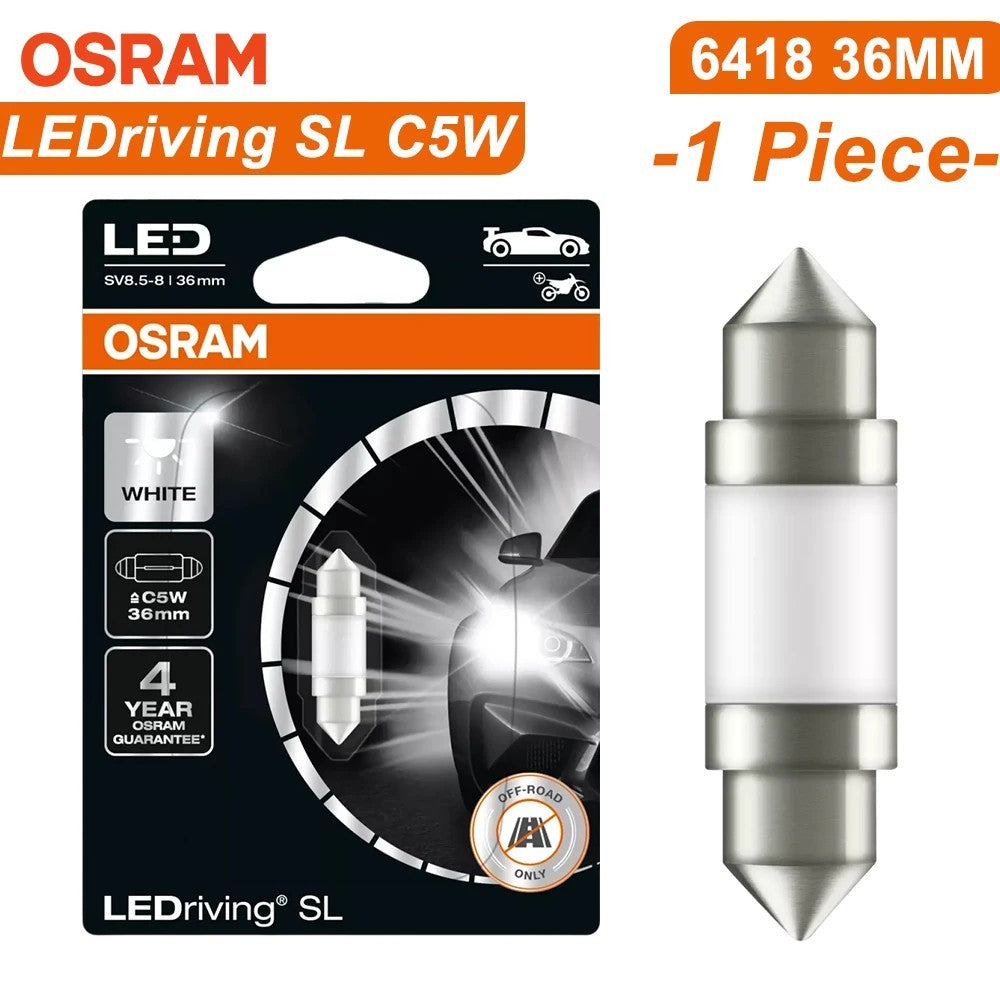 Osram LEDriving SL C5W Cool White LED Bulb 31/36/41mm 6000K — Single
