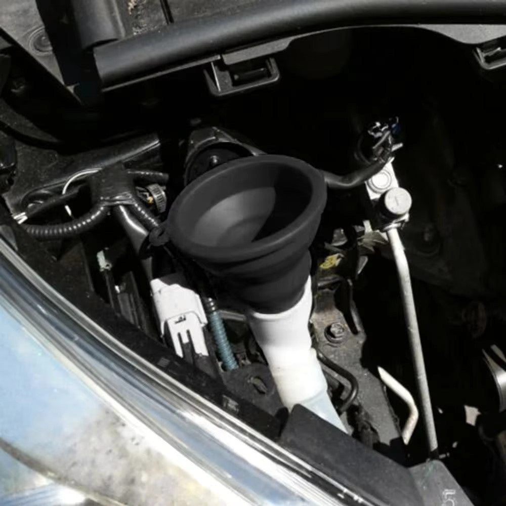 Universal Foldable Silicone Car Oil and Fluid Funnel