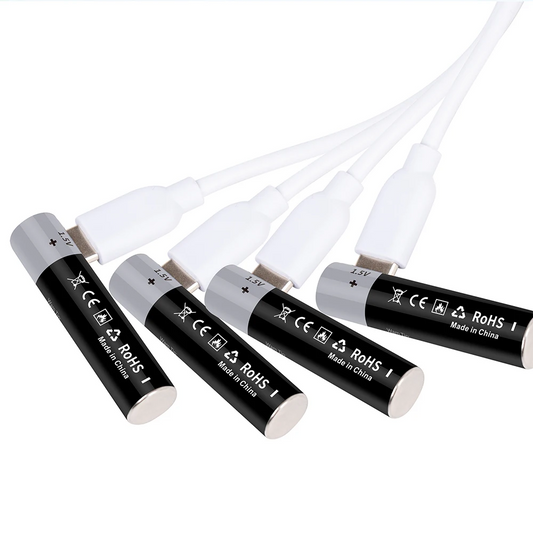 Kuugro USB Rechargeable AA/AAA Li-Ion Batteries — 1.5V AA 3400mWh