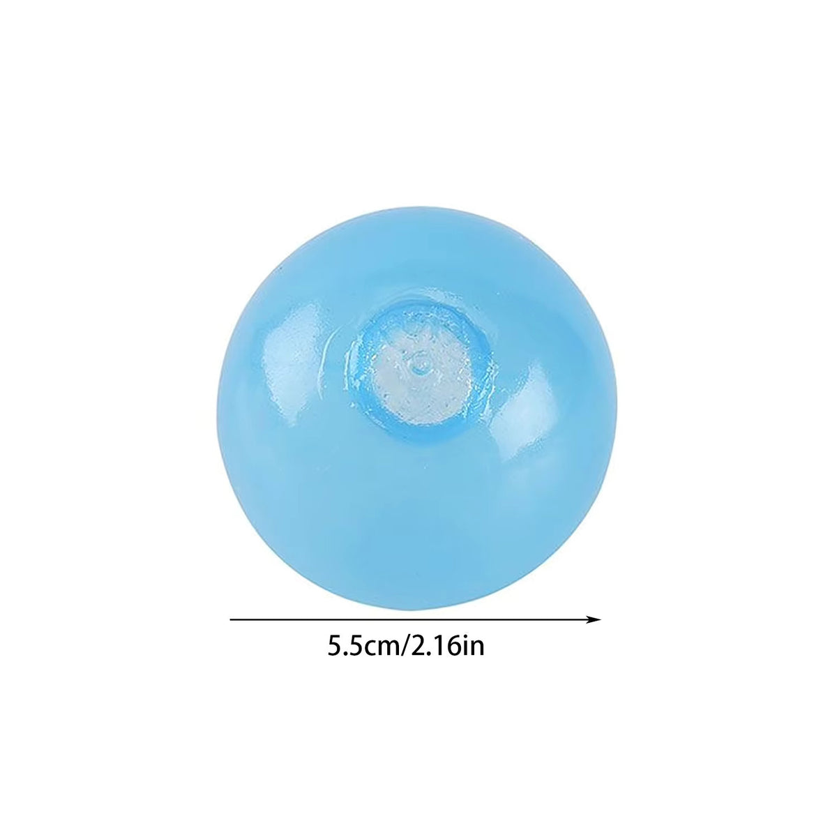 Glow-in-the-Dark Sticky Ceiling Balls Sensory Fidget Toys — 6 Pack