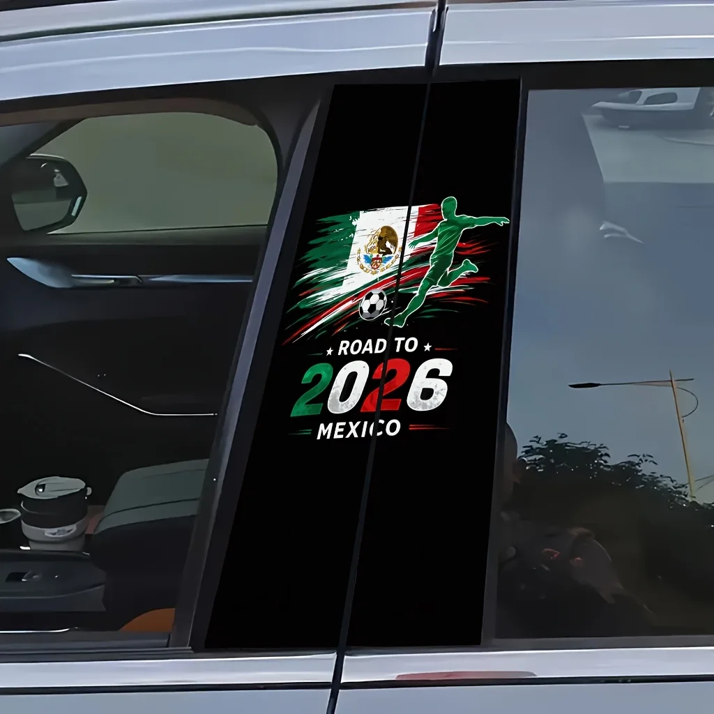 FIFA World Cup 2026 Cartoon Car Pillar Decorative Sticker
