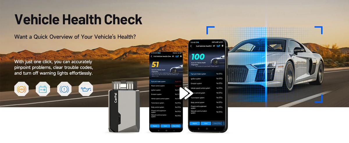 Topdon CarPal-E Bluetooth OBD2 All-System Diagnostic and Reset Scanner