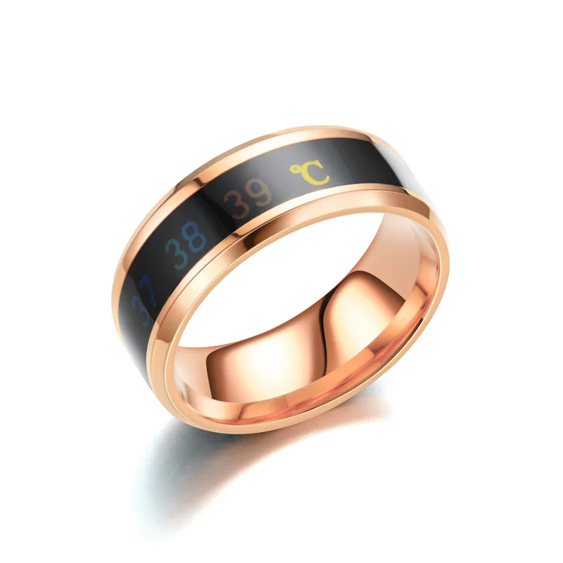 Utag Intelligent Titanium Steel Mood Temperature-Sensing Ring