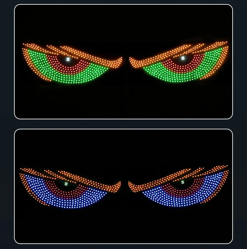 USB Dynamic Devil Eyes LED Matrix Screen for Car Windscreen