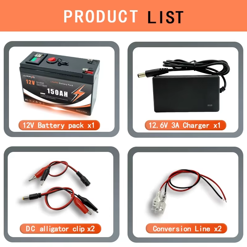 ZSB 12V 18650 150000mAh LiFePO4 Battery with BMS and 4000+ Cycles