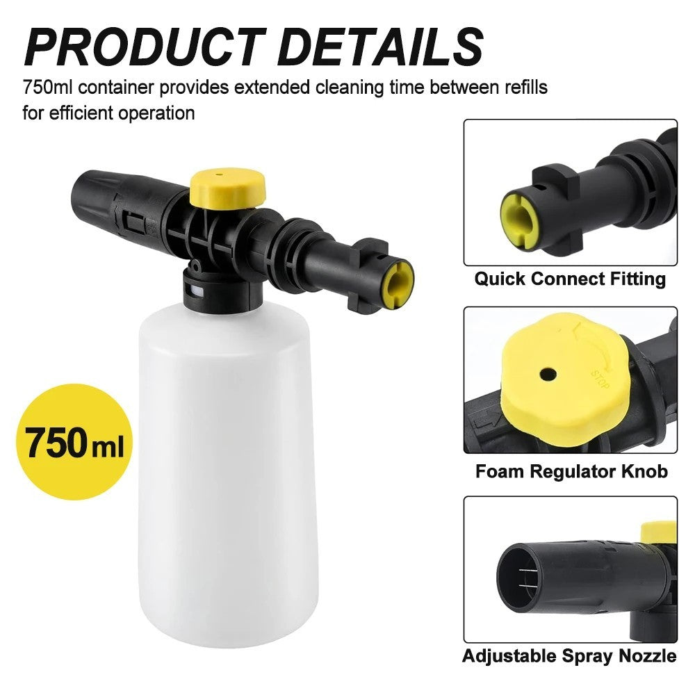 Snow Foam Lance Cannon for Karcher K2–K7 Pressure Washers