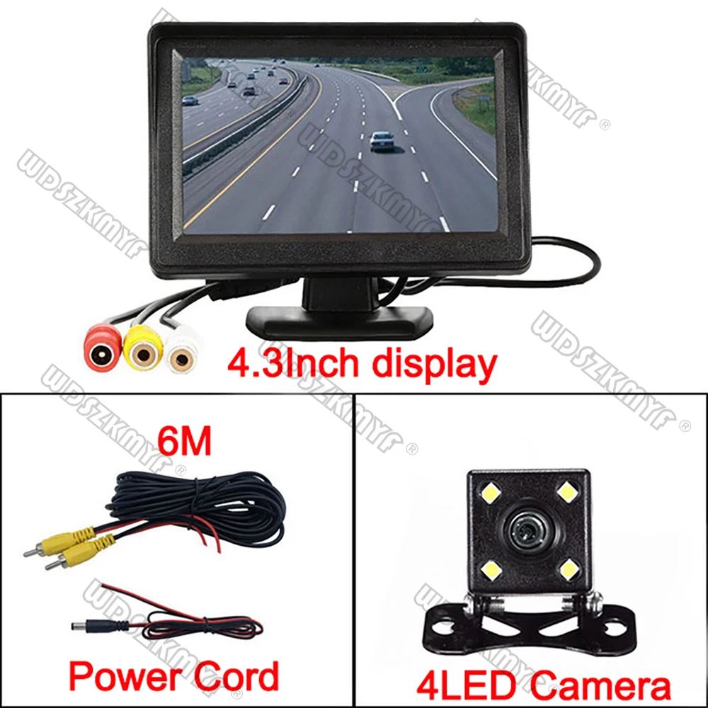 5-Inch HD Rear-View Monitor and Waterproof Reversing Camera Kit with Night Vision